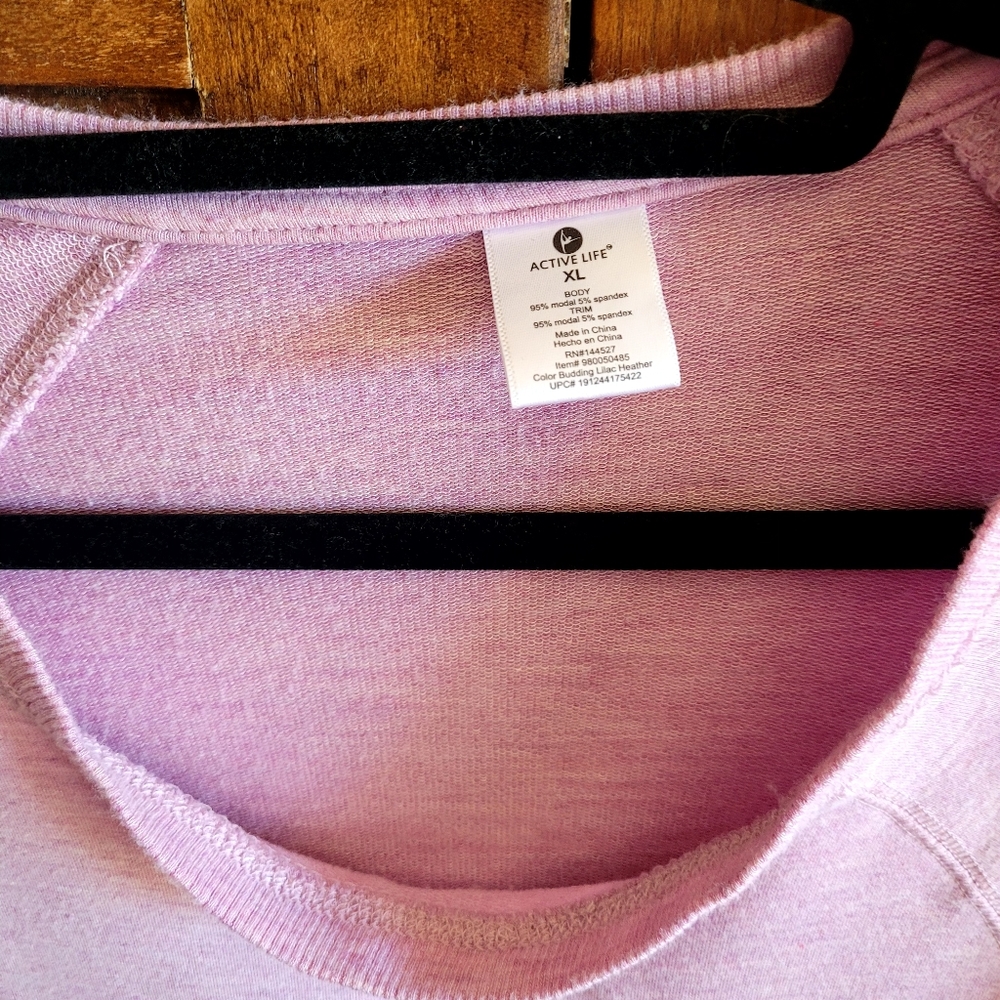 Active Life body, XL, long sleeve, pink shirt